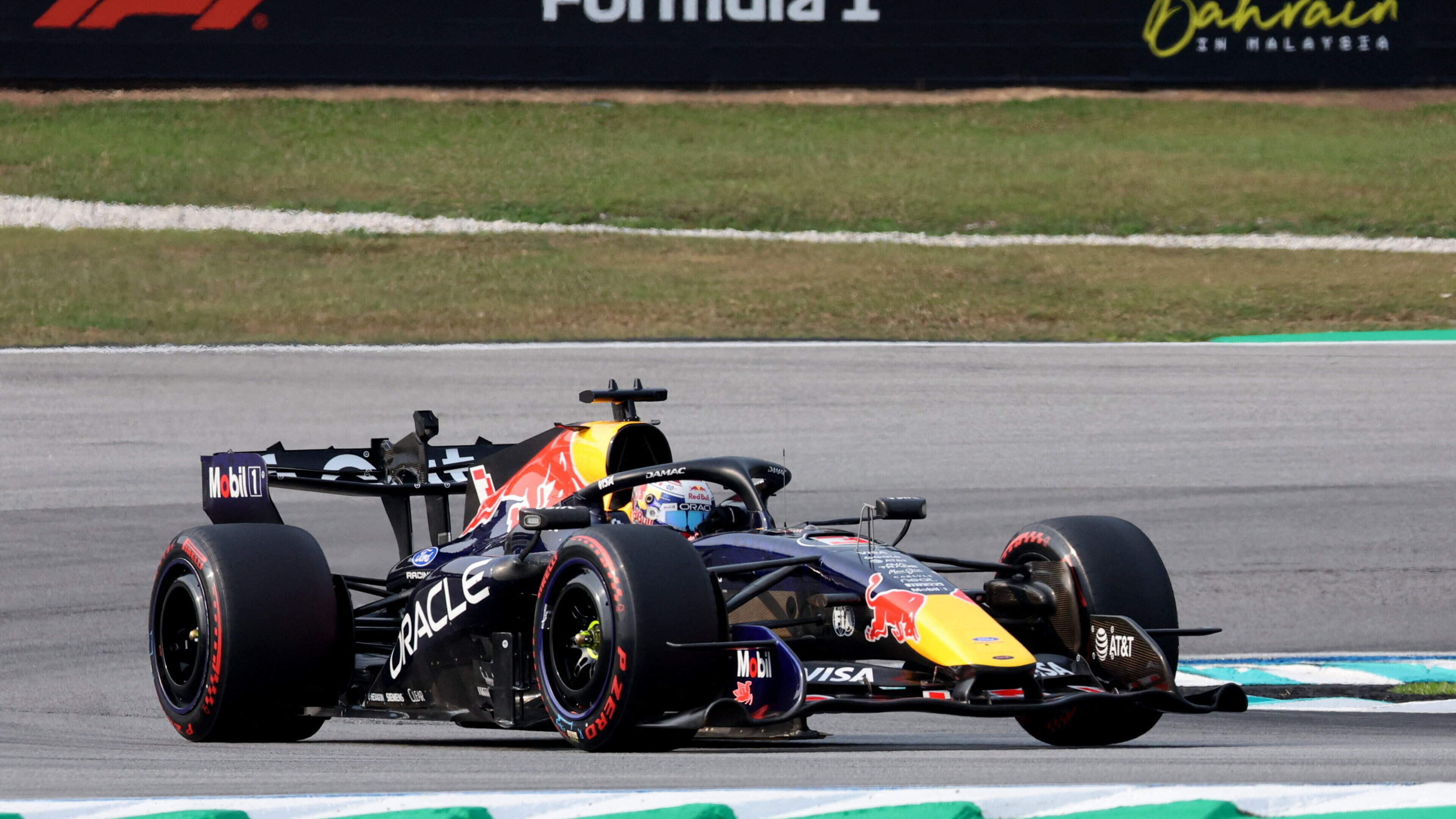 Max Verstappen outpaces Lewis Hamilton to take first pole of season with George Russell only eighth in Bahrain GP qualifying